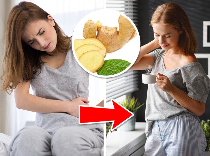 Gừng đóng vai trò quan trọng trong việc giảm đau bụng kinh. Ảnh: Brightside