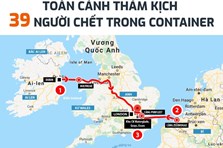 Infographic: Toàn cảnh thảm kịch 39 người chết trong container