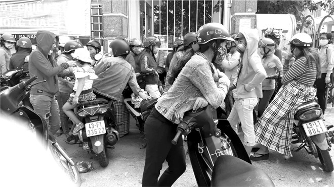 Chủ doang nghiệp bỏ trốn, công nhân mỏi mòn chờ quyền lợi (ảnh báo ĐN)