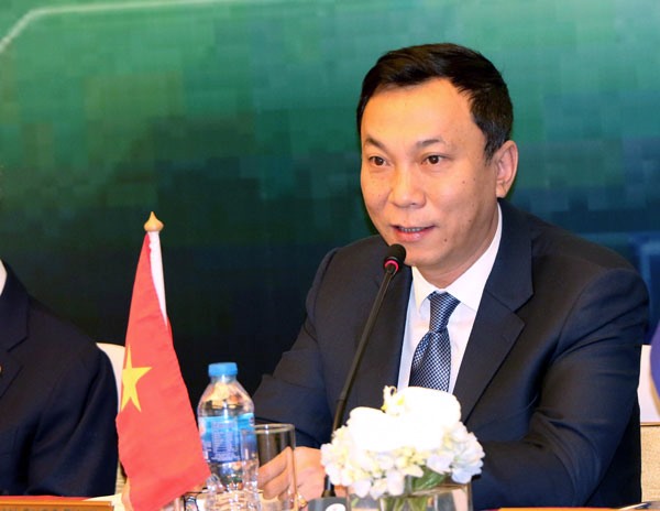Phó Chủ tịch VFF Trần Quốc Tuấn hiện đang đảm nhiệm Chủ tịch Uỷ ban thi đấu AFC. Ảnh: VFF