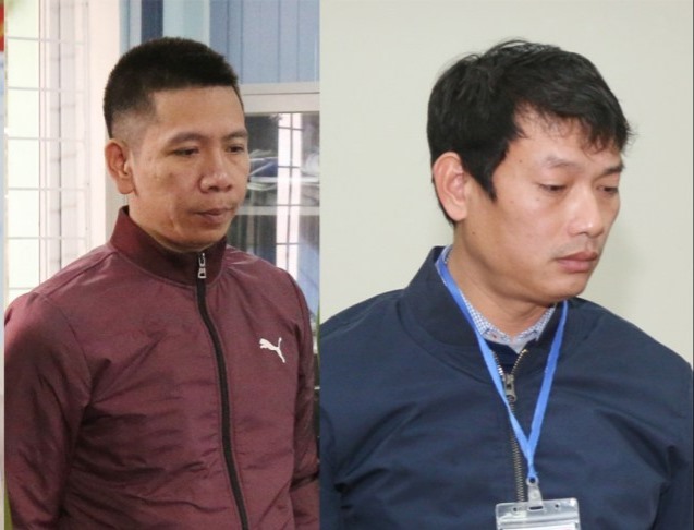 Nguyễn Văn Linh và Nguyễn Văn Tuấn. Ảnh: CAQB