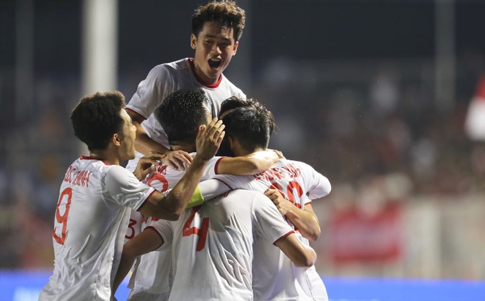 U22 Việt Nam đã viết nên lịch sử cho bóng đá Việt Nam khi mang về tấm HCV SEA Games 30 sau 60 năm chờ đợi. Ảnh: D.P