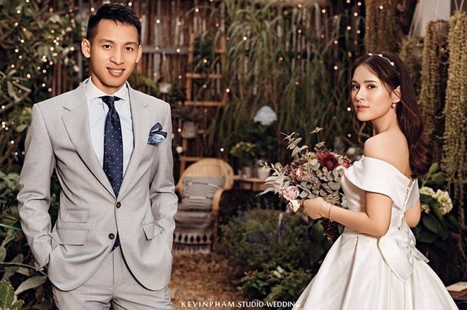 Ảnh cưới đẹp như mơ của cặp vợ chồng trẻ. Ảnh: FBNV