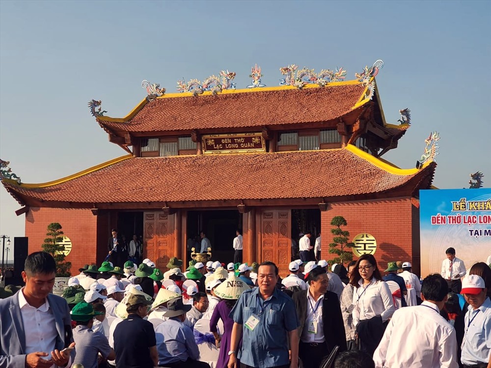 Chiều 10.12 Cà Mau cũng khánh thành Đền thờ Vua Hùng và Tượng Mẹ tại Mũi Cà Mau (ảnh Nhật Hồ)