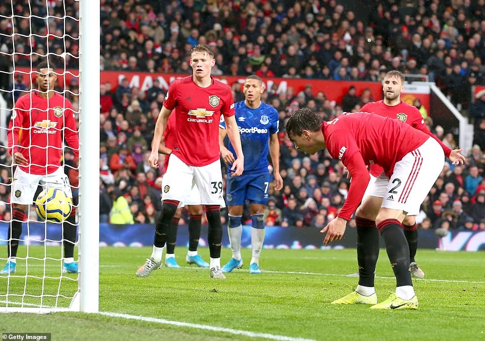 Tình huống bị giật mình của Lindelof. Ảnh: Getty.