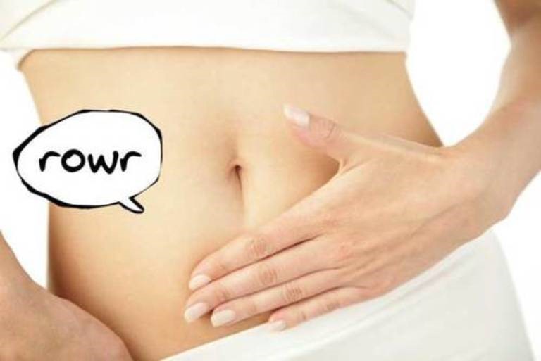 Bụng réo khi đói còn là biểu hiện của dạ dày vẫn co bóp những không có thức ăn.