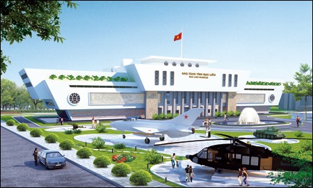Phối cảnh Bảo tàng Bạc Liêu được khởi công vào năm 2015 xây dựng nửa chừng rồi thôi (ảnh Nhật Hồ)