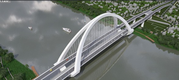 Phương án cầu Long Thọ - Ảnh: Sở Xây dựng tỉnh Thừa Thiên Huế