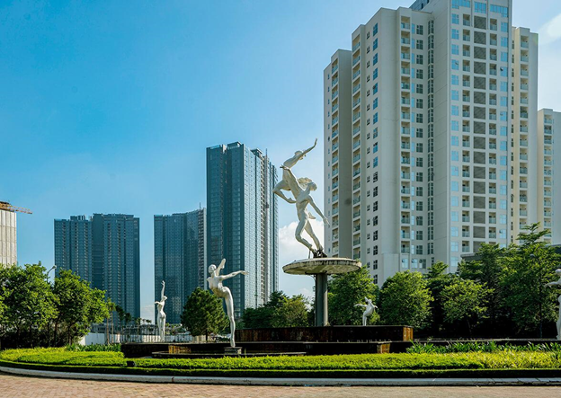 Không gian sống tràn ngập ánh sáng và cây xanh mang lại nguồn năng lượng tích cực cho cư dân Sunshine City.
