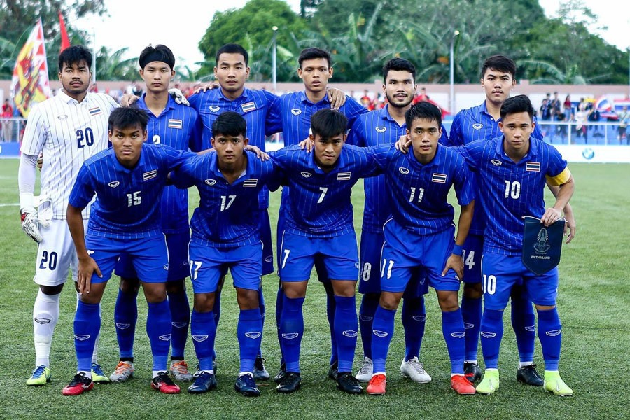 U23 Thái Lan với nòng cốt là U22 Thái Lan tại SEA Games 30. Ảnh: D.P