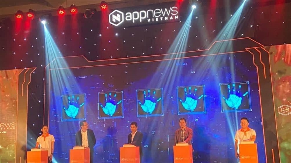 Nhấn nút ra mắt ứng dụng Appnews.