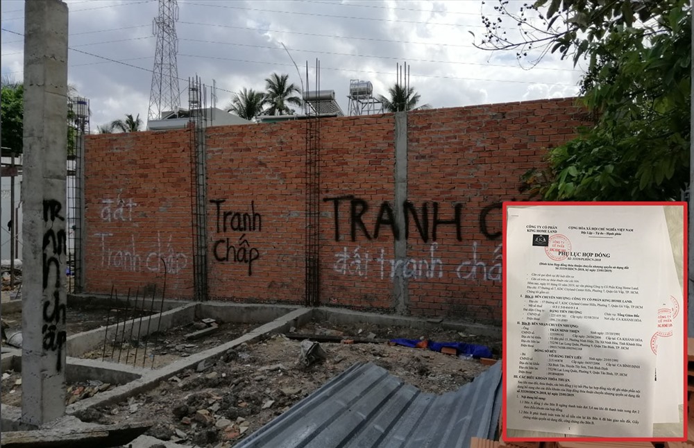 Lô đất của chị Liễu đã ký hợp đồng mua bán từ tháng 1.2019, nhưng đến tháng 4.2019, chủ đầu tư tiếp tục chuyển nhượng cho người khác. Ảnh BD.