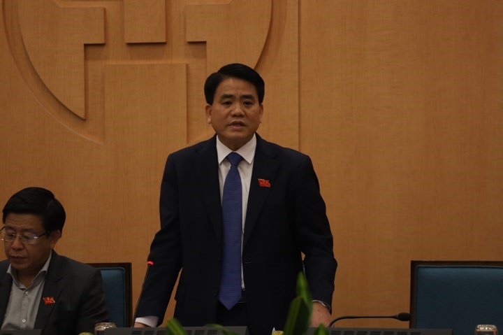 Chủ tịch Nguyễn Đức Chung cho rằng nhiều thủ trưởng của các Sở, ngành của Hà Nội “ngại” cung cấp thông tin cho báo chí. Ảnh: C.N