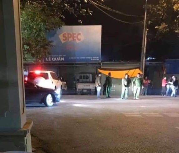 Ngay khi nhận được thông tin, lực lượng công an có mặt tại hiện trường. Ảnh: CTV
