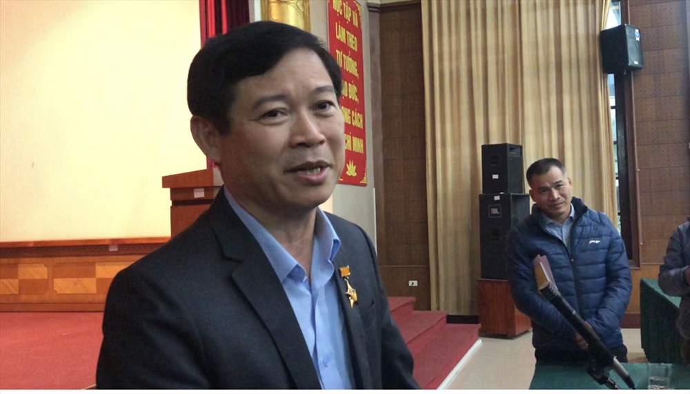 Phó Trưởng Ban Thường trực Ban Tuyên giáo Thành ủy Hà Nội Phạm Thanh Học thông tin về việc ông Nguyễn Văn Tứ bị khởi tố, bắt tạm giam. Ảnh: Nguyễn Hà