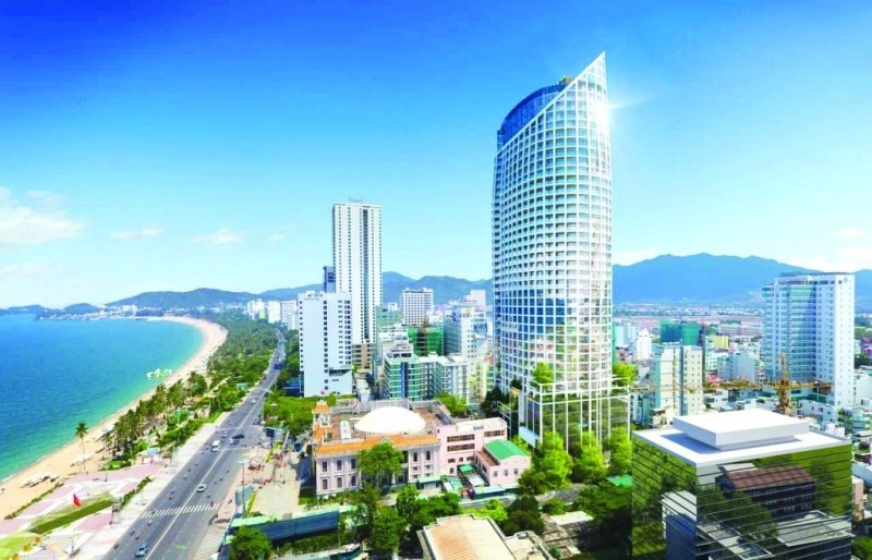 Một số dự án Condotel tại trục đường Trần Phú (Nha Trang, Khánh Hoà). Ảnh TL.