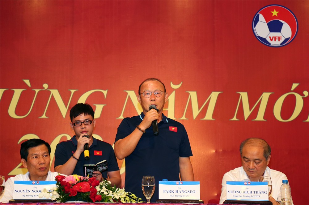 Ông Park tiếp tục được đặt kỳ vọng. Ảnh: VFF