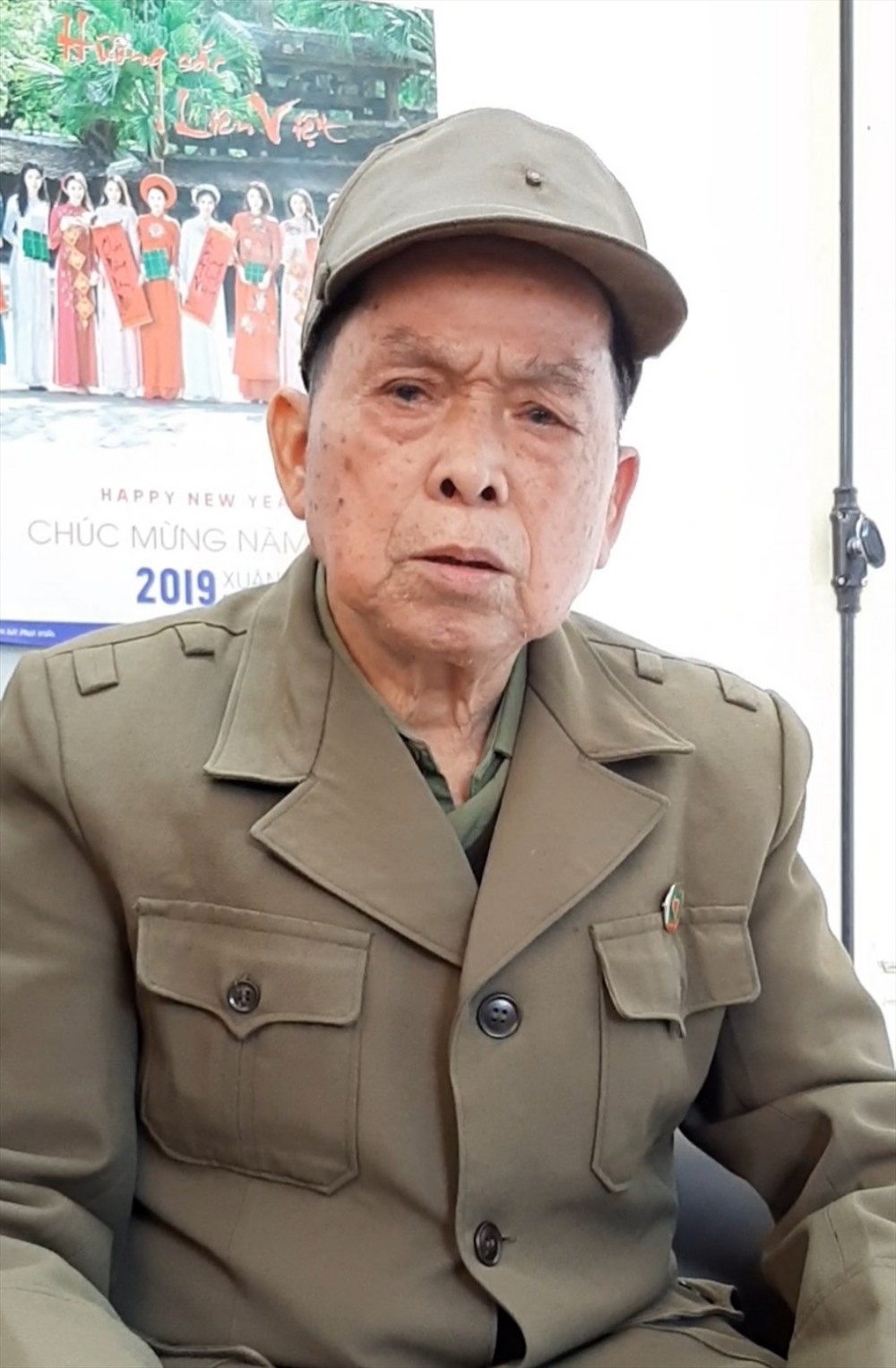 Ông Tống Văn Minh trò chuyện với PV Lao Động