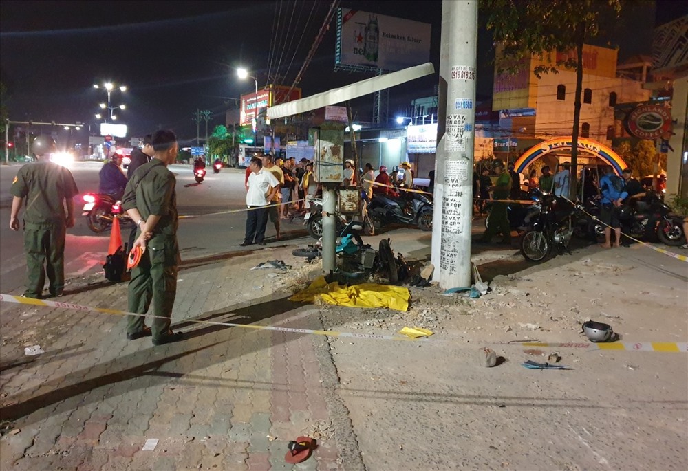 Hiện trường vụ tai nạn. Ảnh: TH