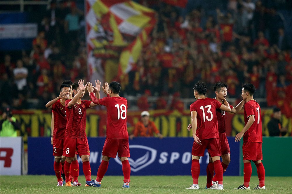 U22 Việt Nam thắng U22 Thái Lan 4-0 ở vòng loại giải U23 Châu Á 2020. Ảnh: H.A