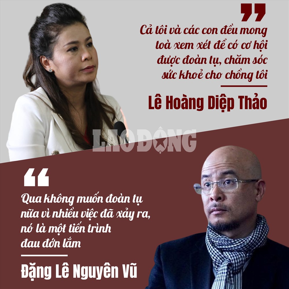 Trong khi bà Thảo bày tỏ mong muốn được đoàn tụ gia đình thì ông Vũ lại cho rằng, việc đoàn tụ là không thể khi cả 2 bên đã có quá nhiều tổn thương.