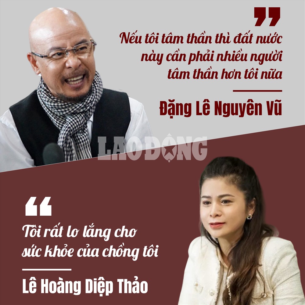 Trong ngày đầu tiên toà phúc thẩm (ngày 2.12), bà Lê Hoàng Diệp Thảo có yêu cầu tòa án giám định năng lực hành vi dân sự của ông Đặng Lê Nguyên Vũ. Bà luôn cho rằng, ông Vũ bị bệnh và đang bị một nhóm người thao túng nhằm chiếm đoạt Trung Nguyên. Ngược lại, ông Vũ có những chia sẻ thẳn thắn về sức khoẻ của mình và khẳng định bản thân hoàn toàn khoẻ mạnh.