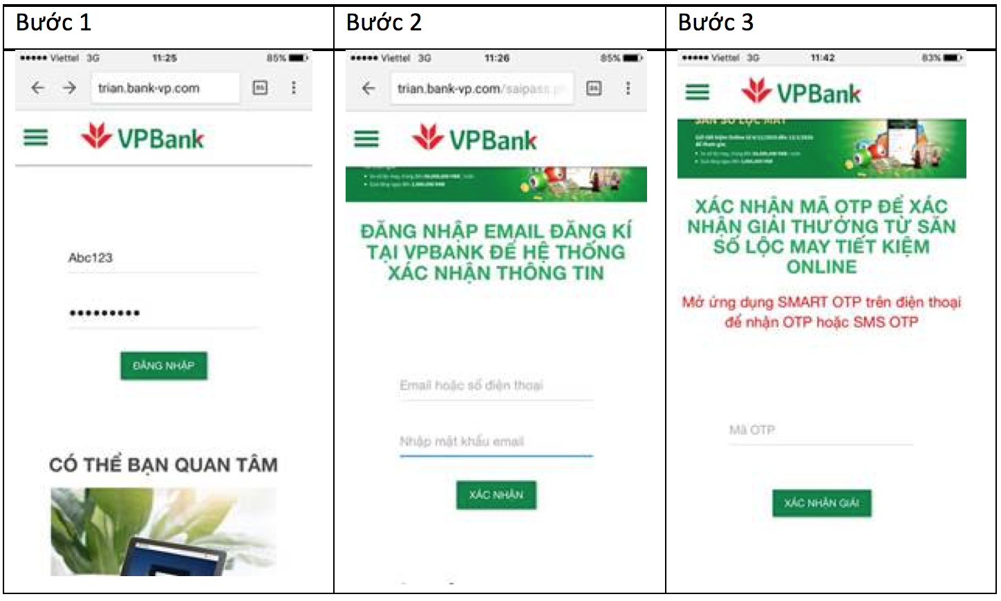 Ảnh chụp màn hình. Ảnh VPB