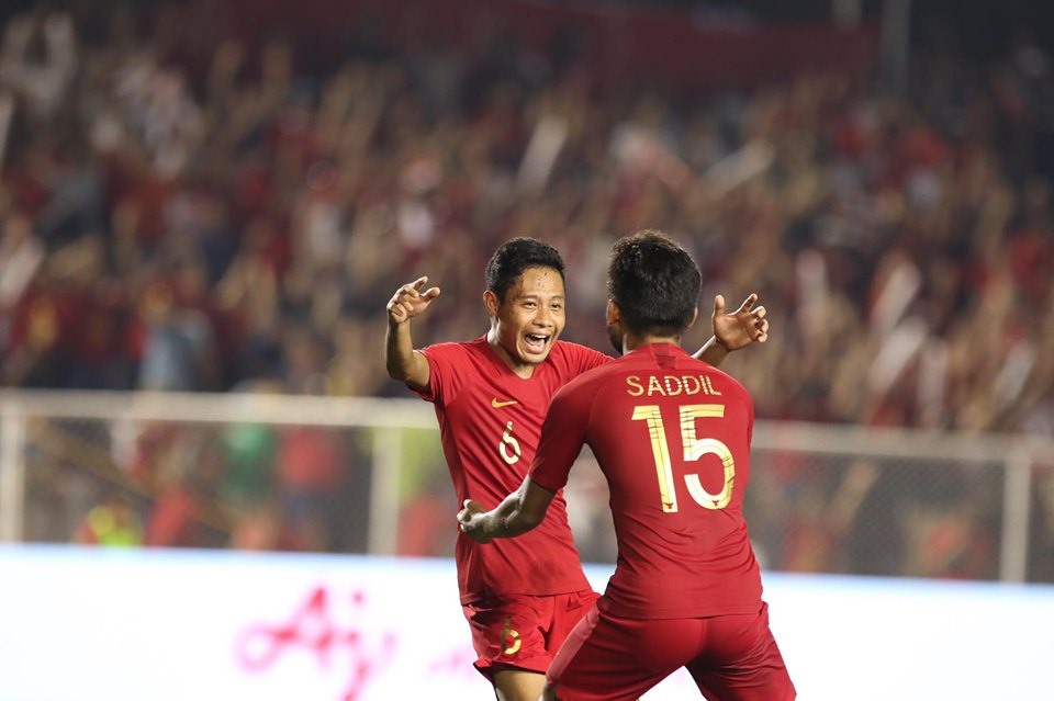 U22 Indonesia đã có được bàn thắng sau hàng loạt pha bỏ lỡ. Ảnh: H.P