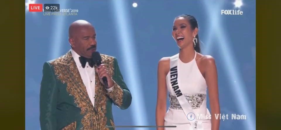 Hoàng Thuỳ chính thức lọt top 20 Miss Universe 2019. Ảnh: CMH.