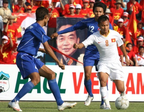 Trọng Hoàng là cầu thủ đã từng thi đấu ở chung kết SEA Games cách đây 10 năm. Ảnh: Ngọc Quân