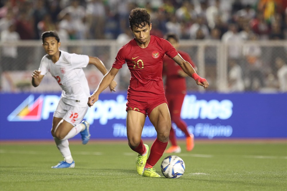 U22 Indonesia khó chịu, với dàn cầu thủ đồng đều, chơi bóng kỹ thuật và tốc độ, đầy sức mạnh. Ảnh: D.P