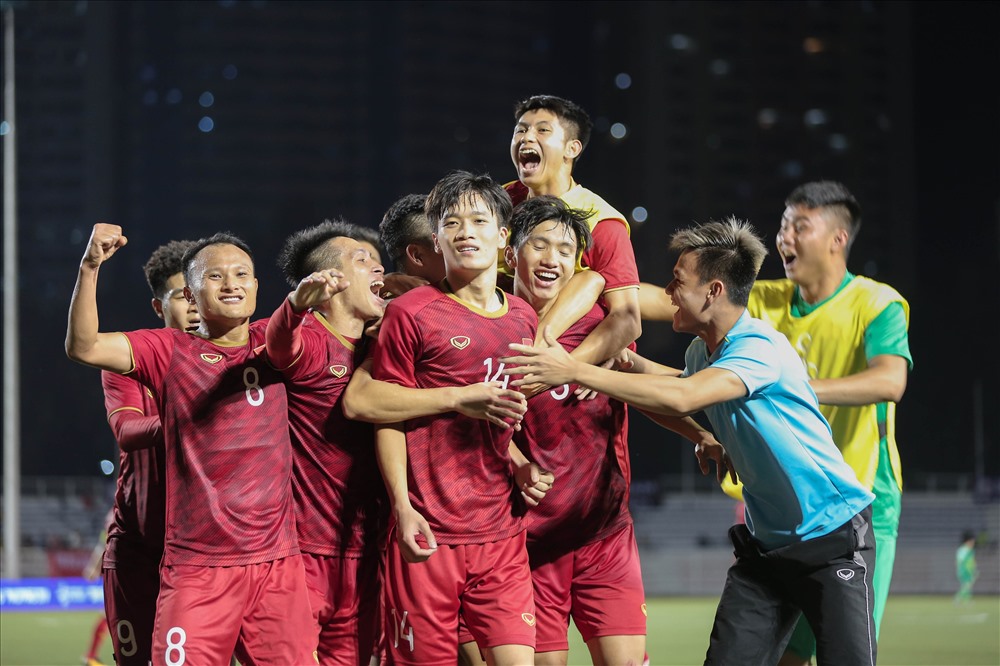 Xét về chuyên môn, U22 Việt Nam vẫn nhỉnh hơn U22 Indonesia ở nhiều mặt. Ảnh:: D.P