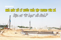 Infographic: Dự án Nhà máy xử lý nước thải Yên Xá liệu có "lỡ hẹn" về đích?