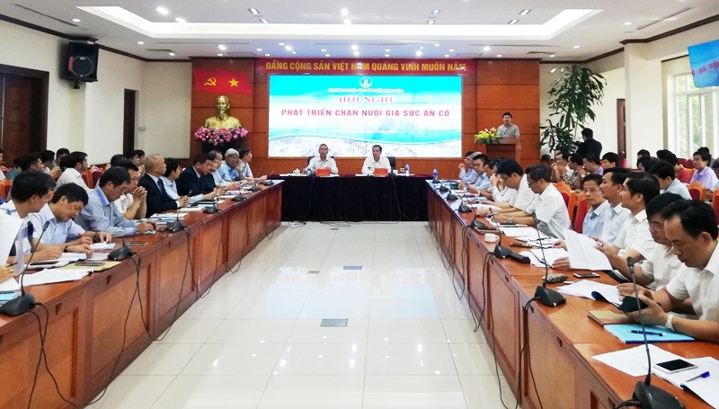 Các đại biểu đánh giá cơ hội mang lại từ ngành chăn nuôi gia súc ăn cỏ rất lớn. Ảnh: Khánh Long.