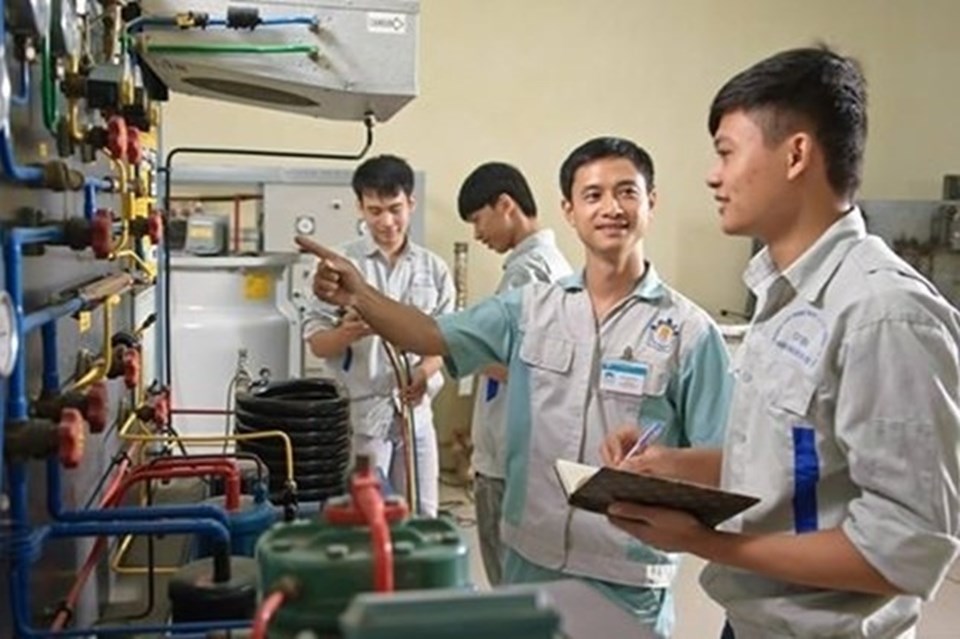 Cơ sở giáo dục nghề nghiệp đào tạo bắt kịp với cuộc cách mạng 4.0. Ảnh PV Cơ sở giáo dục nghề nghiệp đào tạo bắt kịp với cuộc cách mạng 4.0. Ảnh PV