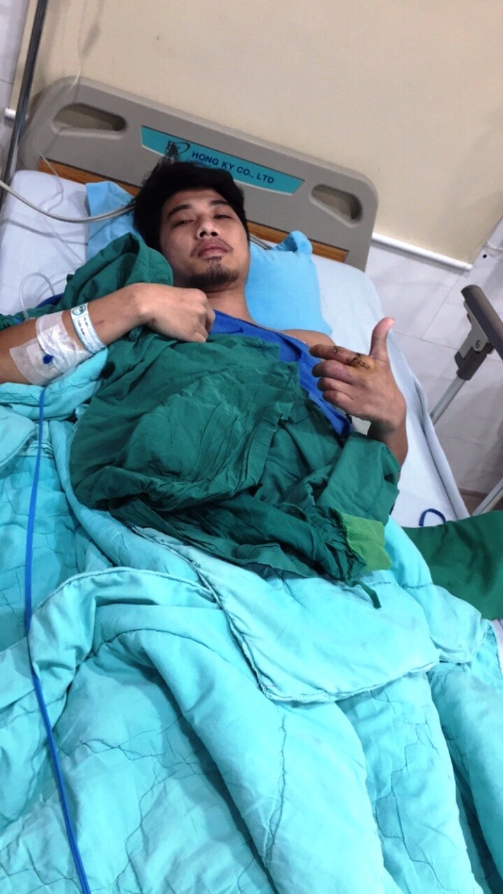 Anh Nguyễn Anh Duy nhận biết được nhóm đối tượng đã chém mình.