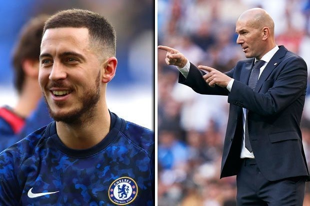 HLV Zidane muốn cải tổ lại Real Madrid với những ngôi sao như Hazard,.... Ảnh: Daily Star.