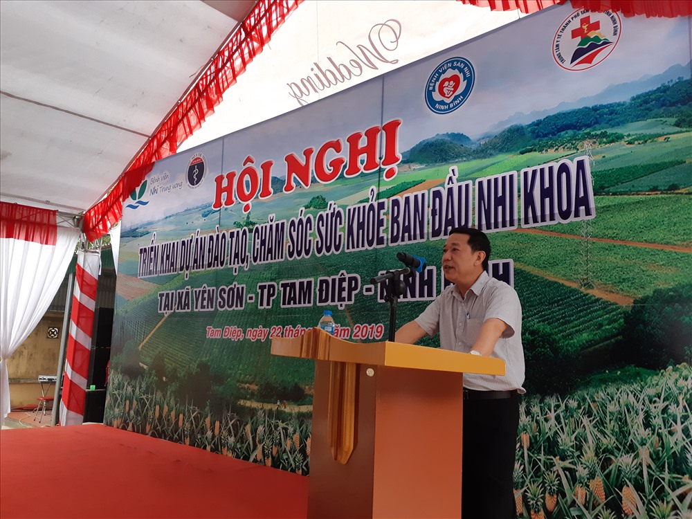 Ông Nguyễn Đức Vinh phát biểu tại buổi lễ. Ảnh: X.T