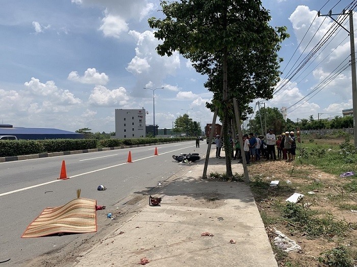Hiện trường vụ tai nạn. Ảnh: Vietnamnet.vn.