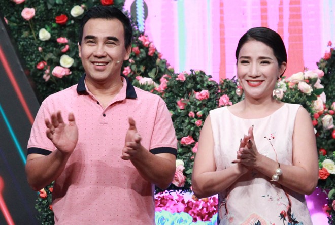 MC Cát Tường và Quyền Linh trong “Bạn muốn hẹn hò“.