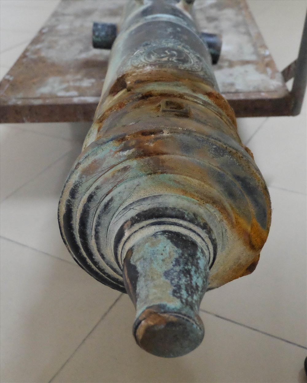 Đường kính đuôi nòng 25cm.