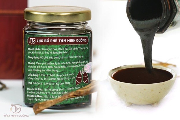 Cao Bổ Phế Tâm Minh Đường - Giải pháp chữa viêm phế quản cấp hiệu quả hàng đầu