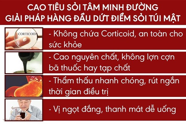 Những ưu điểm vượt trội chỉ có ở Cao Tiêu Sỏi Tâm Minh Đường