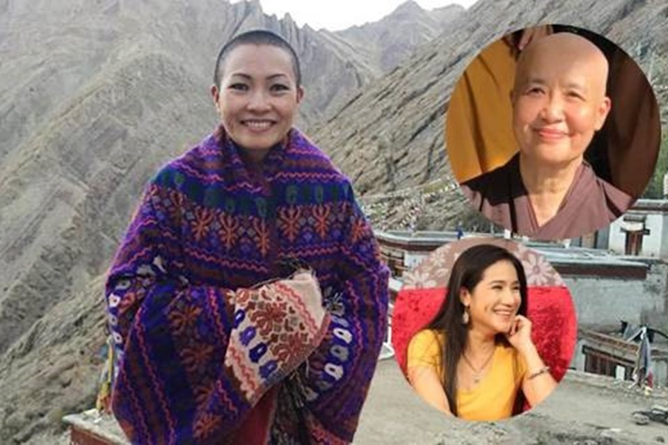 Phương Thanh chúc mừng chuyên gia ẩm thực Nguyễn Dzoãn Cẩm Vân xuất gia Phương Thanh chúc mừng chuyên gia ẩm thực Nguyễn Dzoãn Cẩm Vân xuất gia
