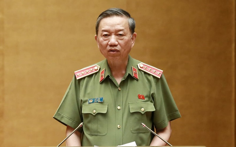 Bộ trưởng Bộ Công an Tô Lâm.