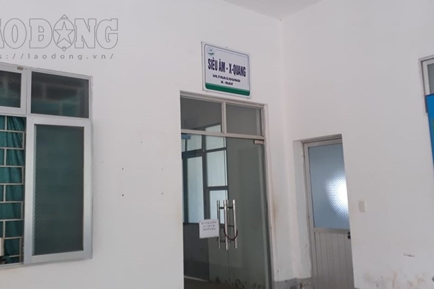 Phòng chụp X-quang đóng cửa để phục vụ công tác điều tra.