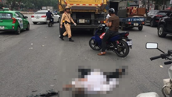 Hiện trường vụ tai nạn. Ảnh: Công Lý.