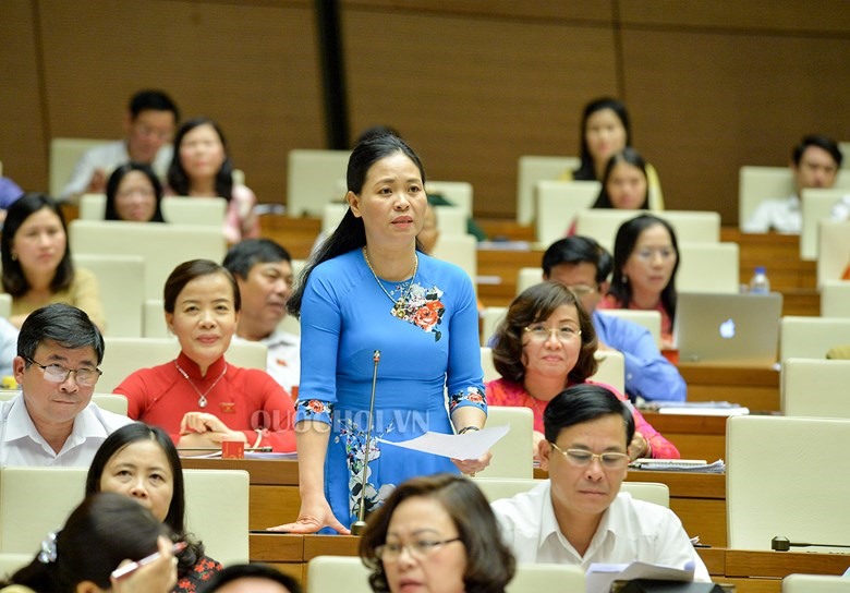 ĐBQH Nguyễn Thị Thu Dung (Đoàn Thái Bình). Ảnh: Quochoi.vn