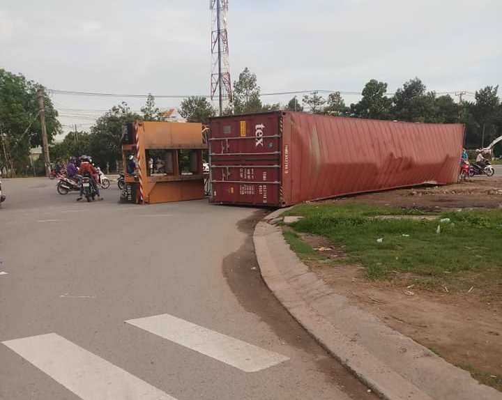 Hiện trường vụ tai nạn.