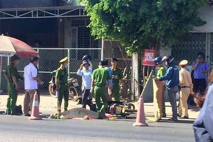 Hiện trường vụ tai nạn. Ảnh: Vietnamnet.